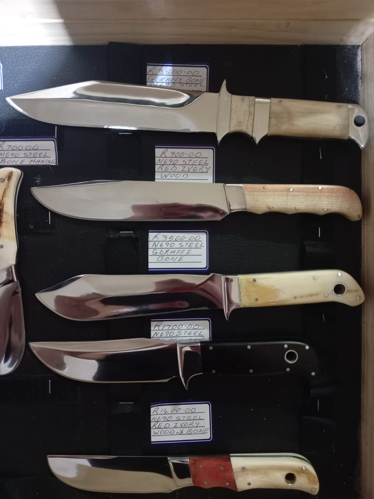 Hand crafted knives