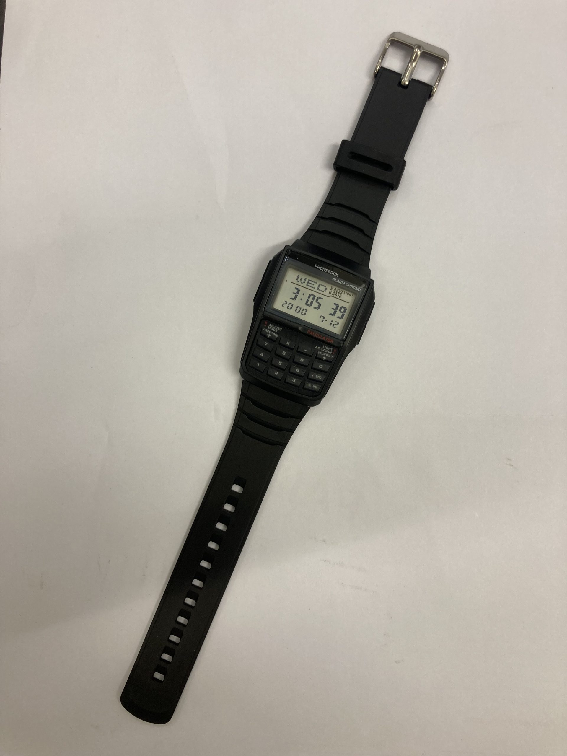 Retro-Style DataBank Calculator Watch