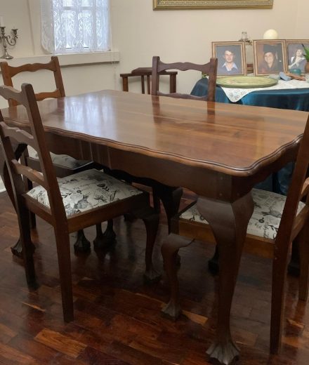 Dining room table and chairs