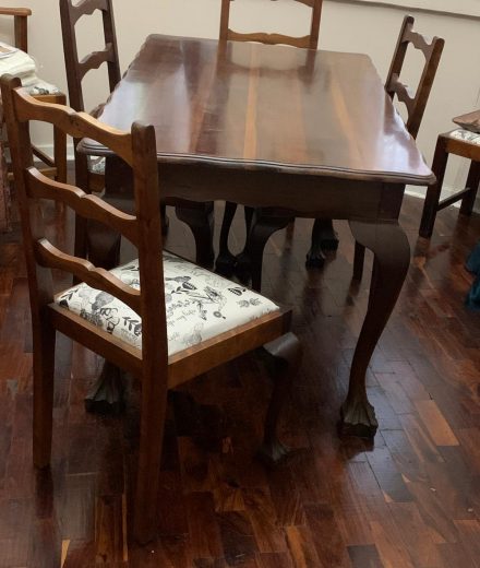 Dining room table and chairs