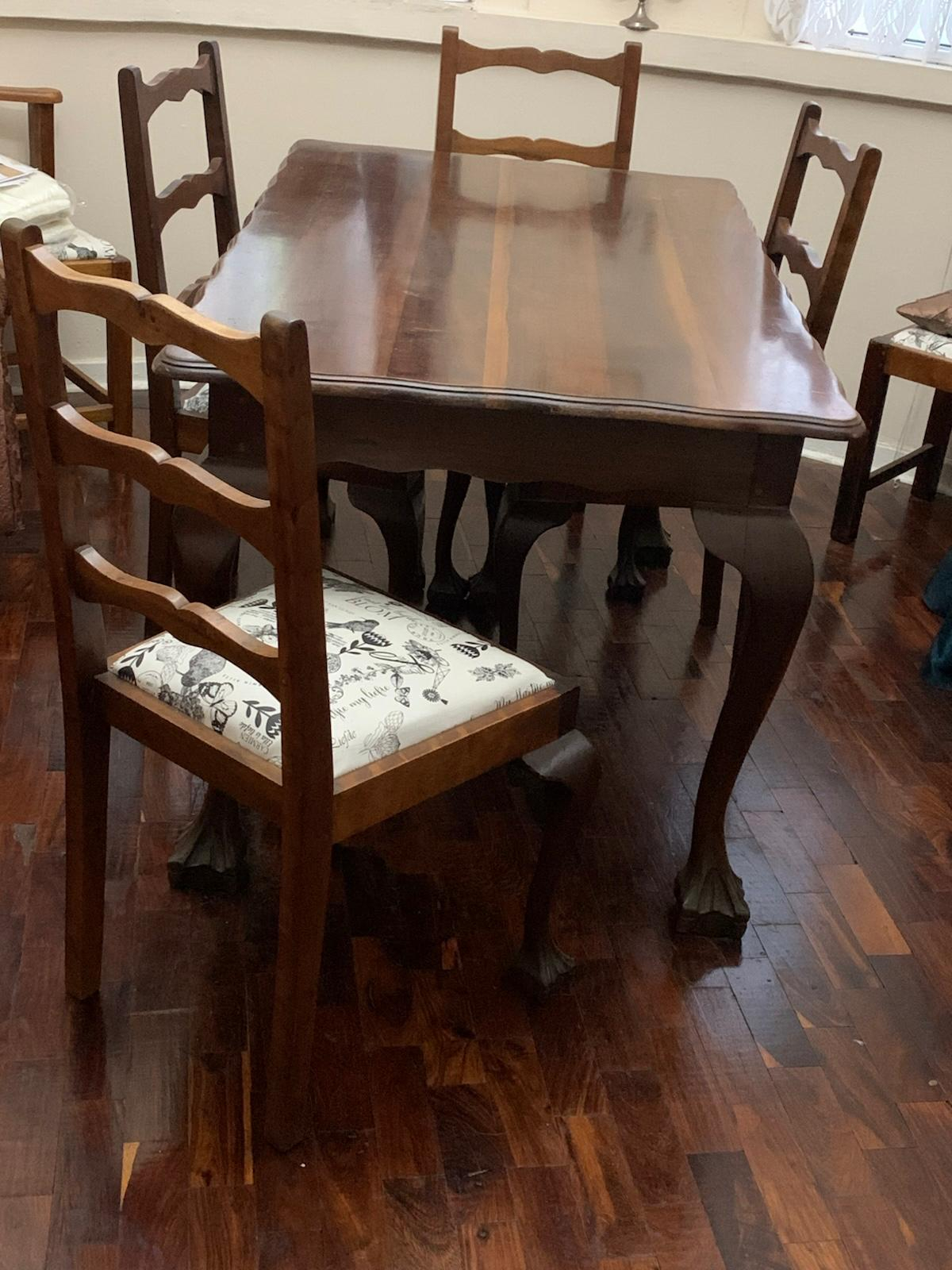 Dining room table and chairs