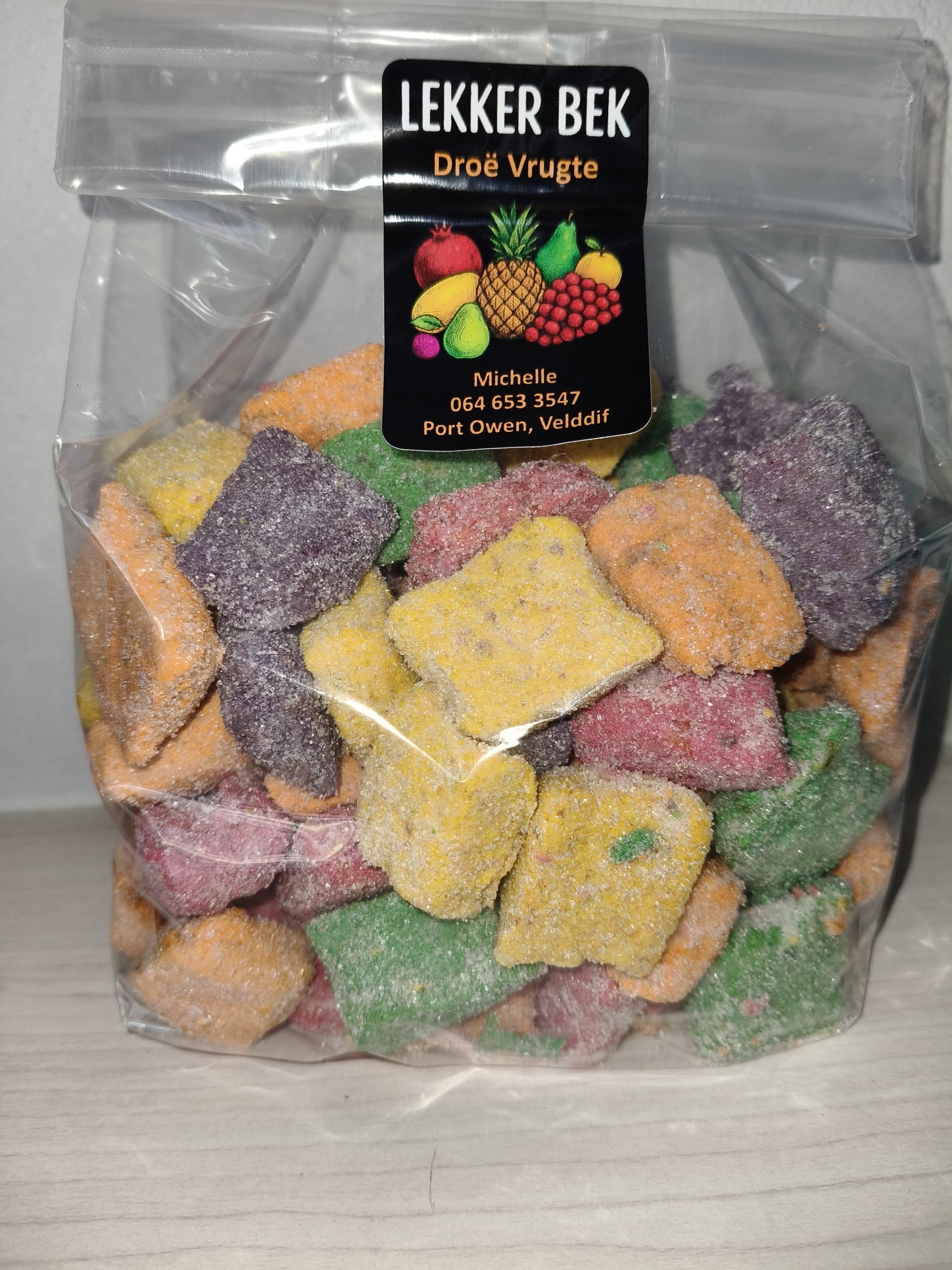 Fruit Sweets Lollies, Cubes, flakes, tots