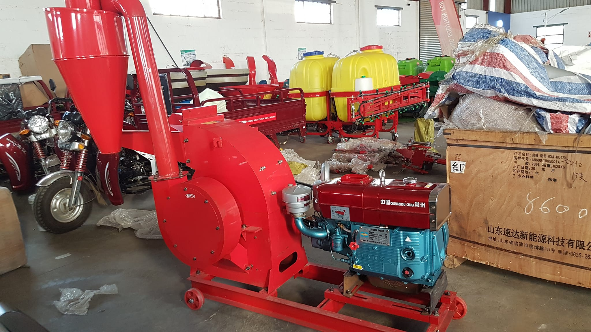 Hammer Mills, Maize Threshers, Pellet Machines – Everything to make feed this winter