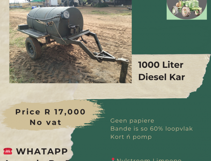 1000 Liter Diesel Kar