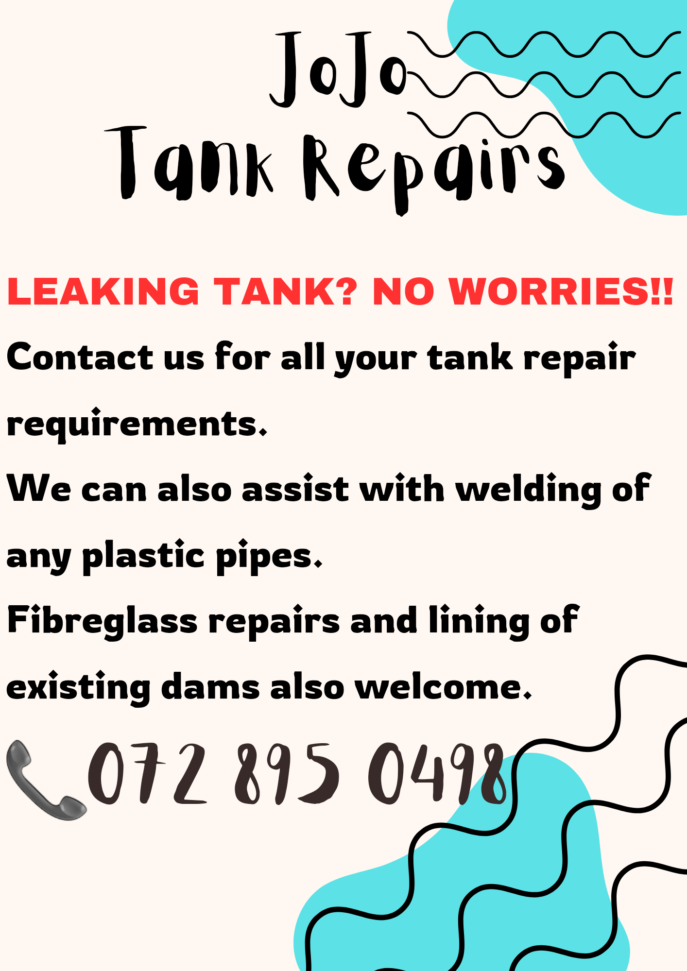 Tank & farm equipment repairs