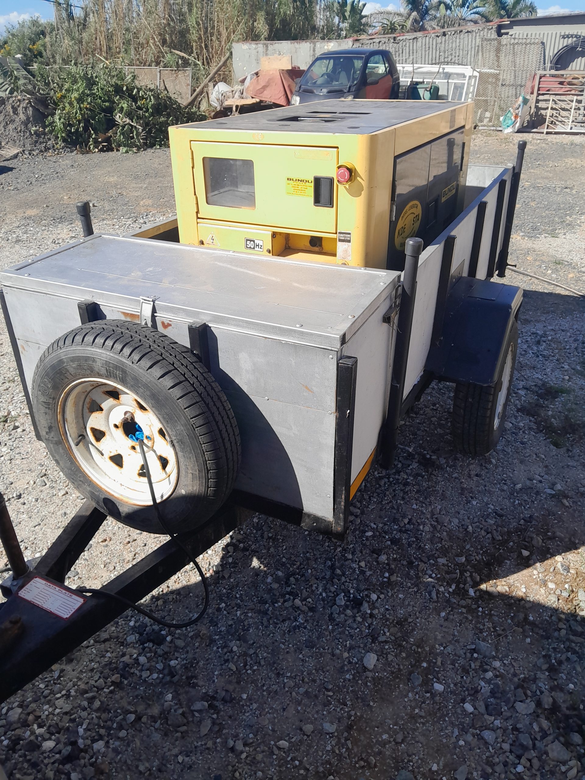 Bundu Generator 17kva diesel With trailer