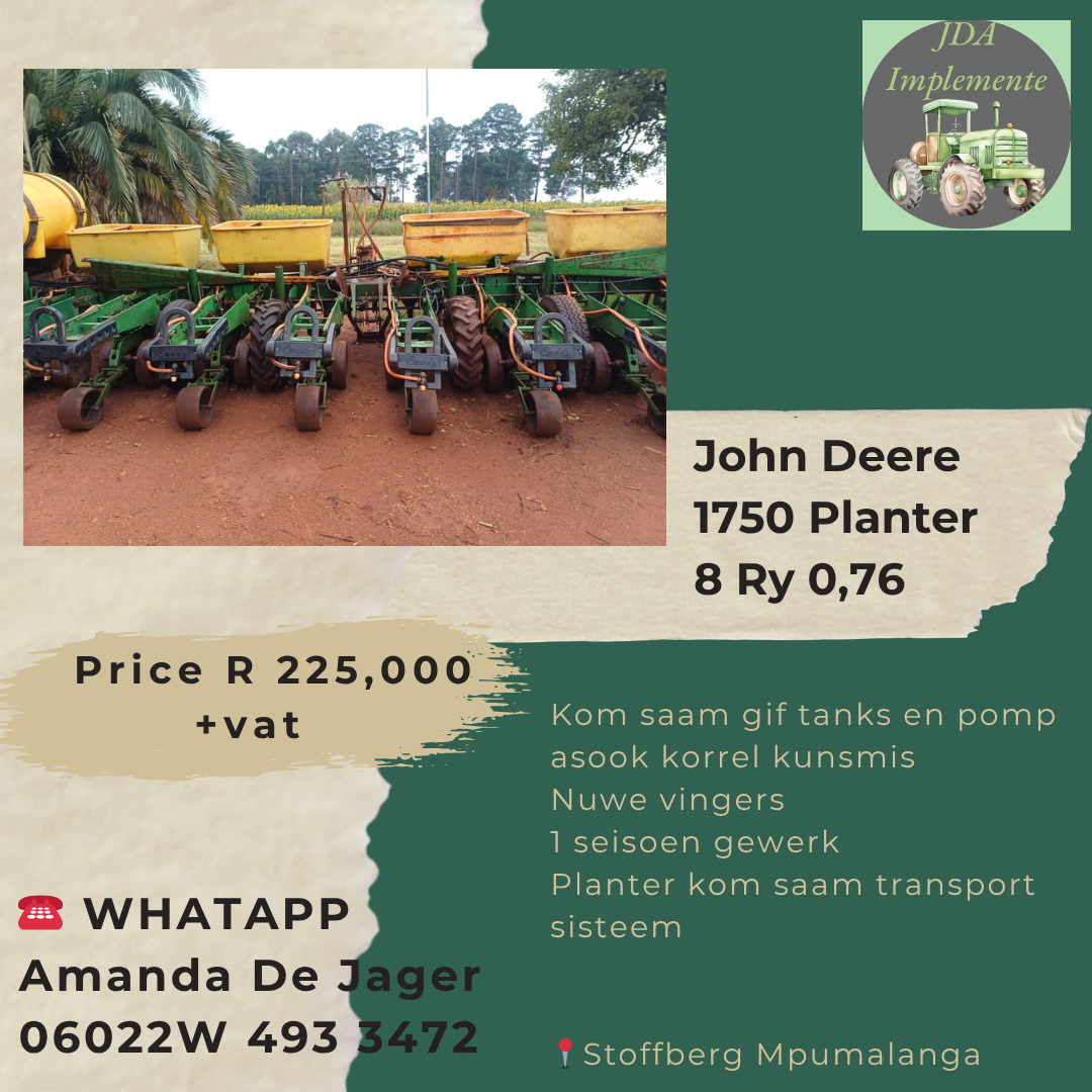 John Deere 1750 Planter 8 Ry 0,76