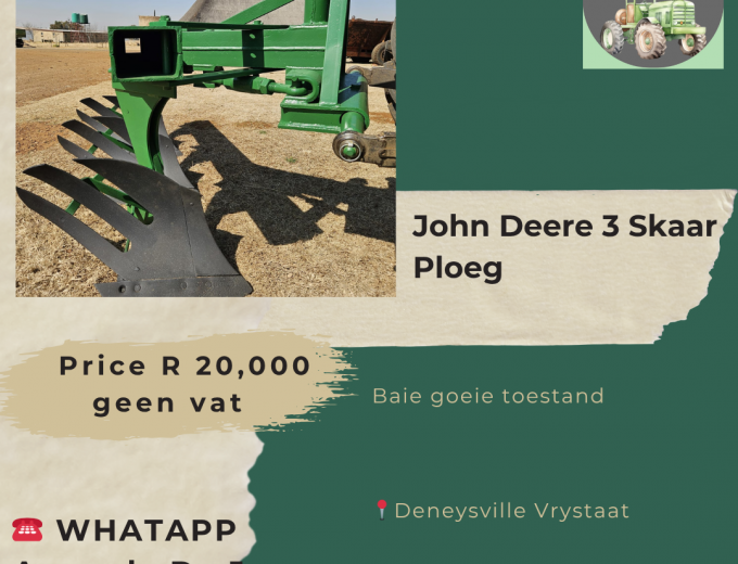 John Deere 3 Skaar Ploeg