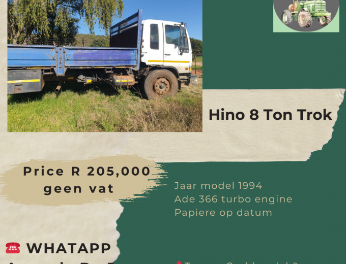 Hino 8 Ton Trok