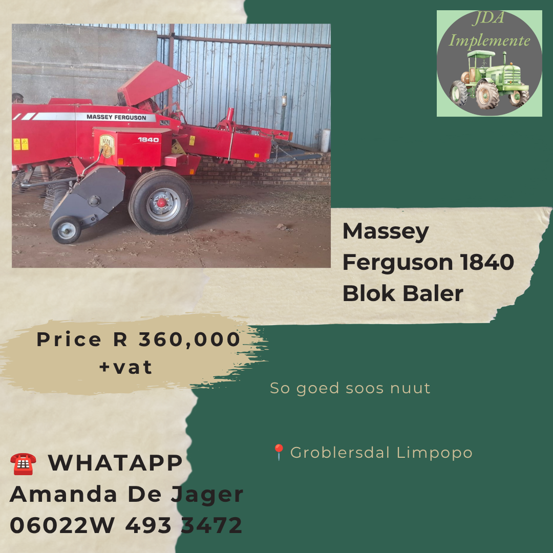 Massey Ferguson 1840 Blok Baler