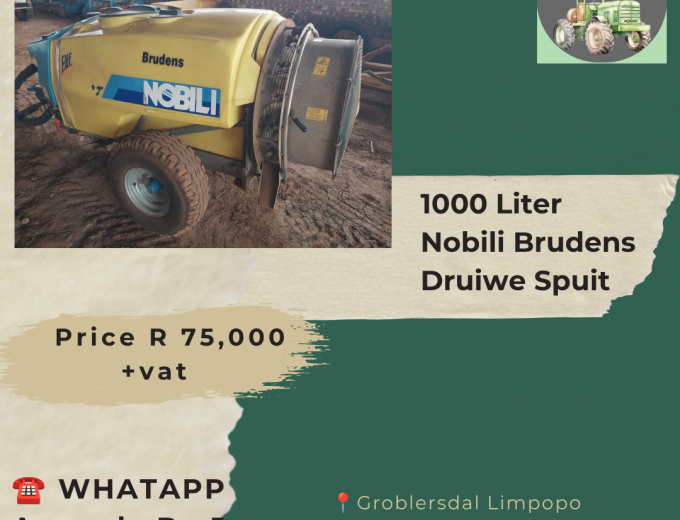 1000 Liter Nobili Brudens Druiwe Spuit