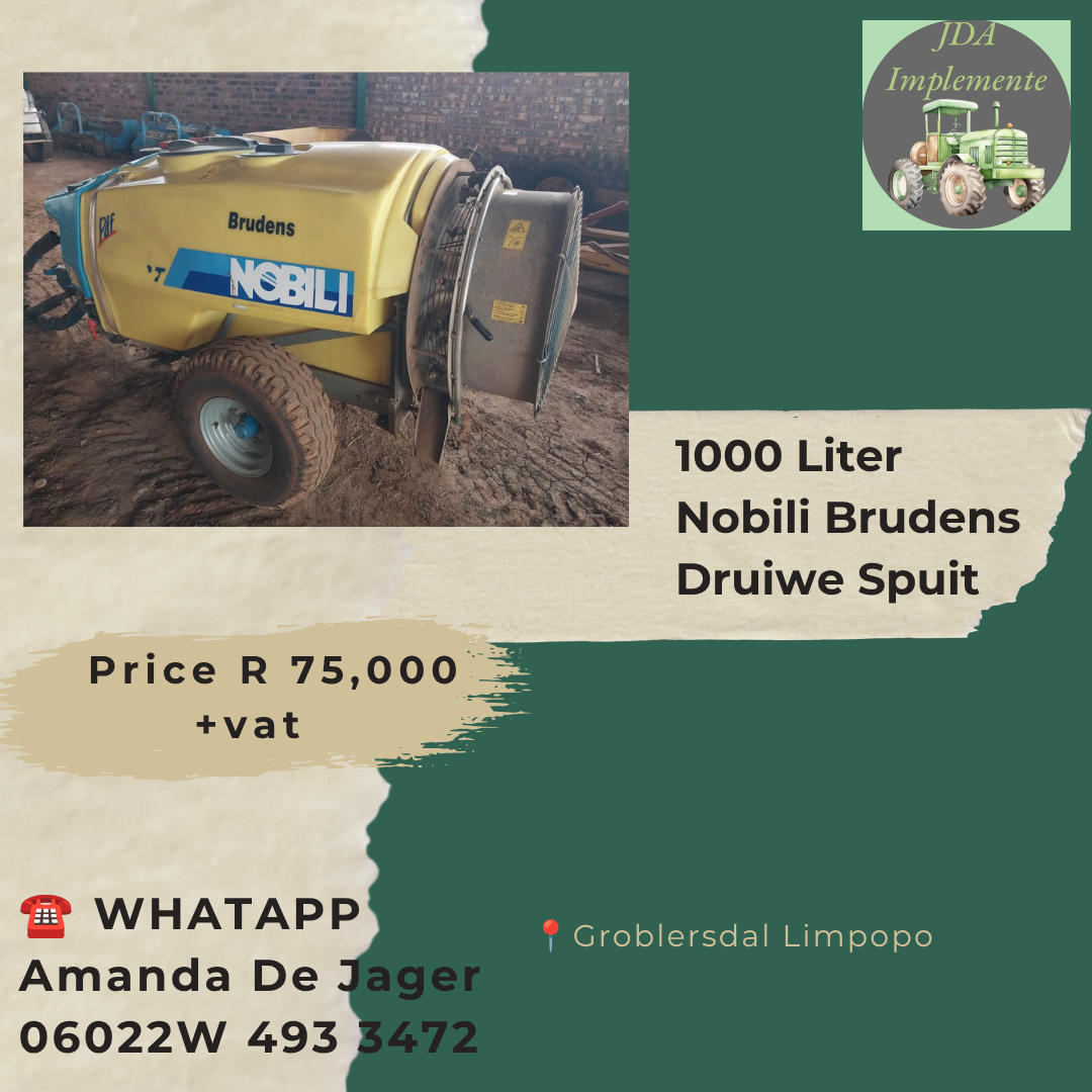1000 Liter Nobili Brudens Druiwe Spuit