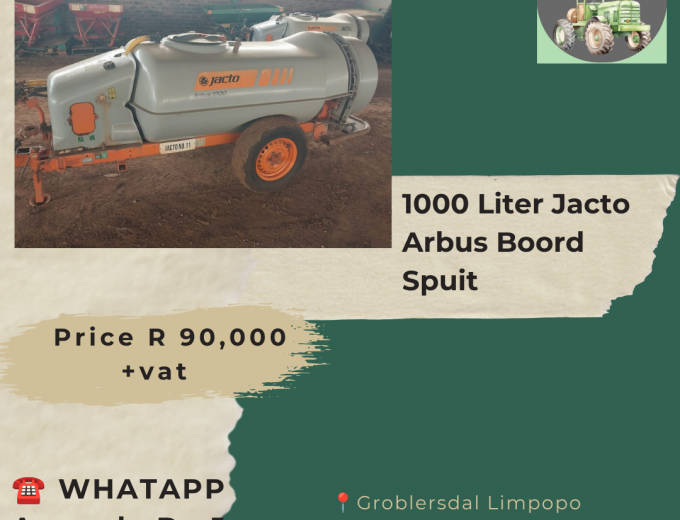 1000 Liter Jacto Arbus Boord Spuit