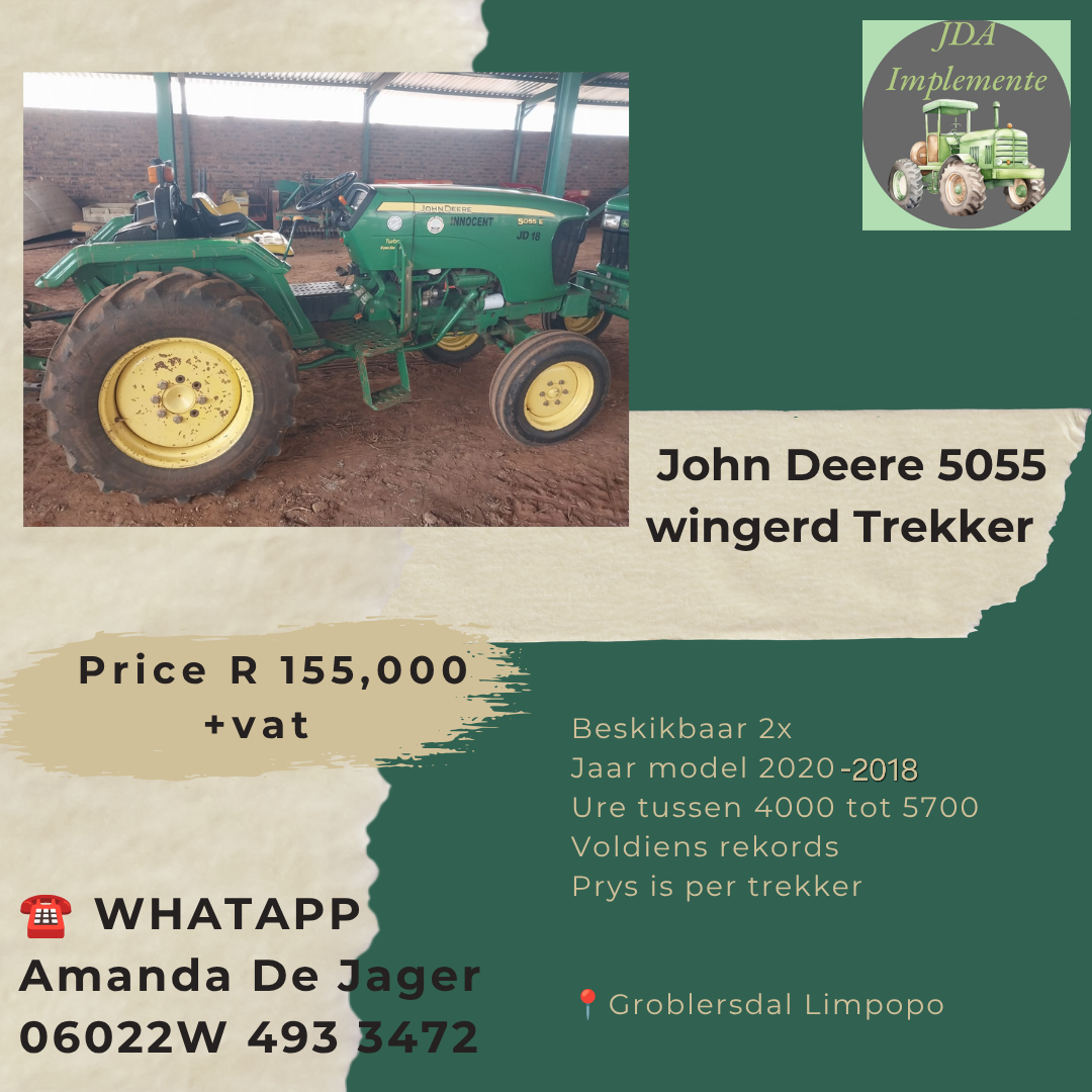 John Deere 5055 Wingerd Trekker
