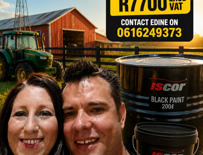 Iscor Black Bitumen Paint 200l