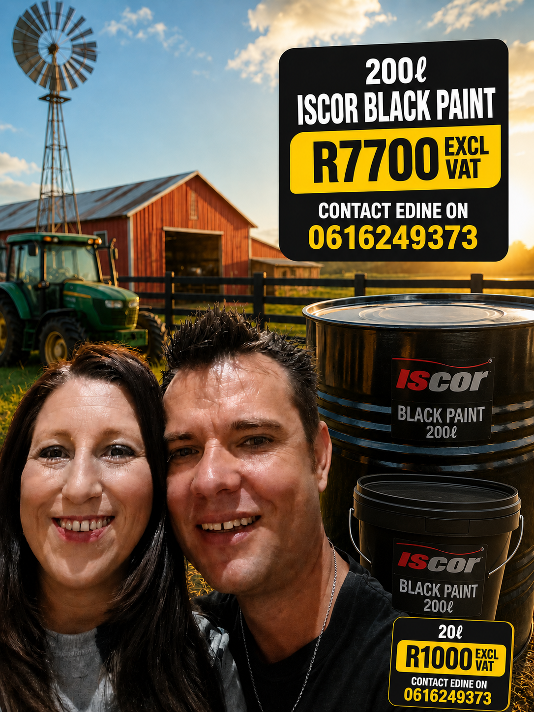 Iscor Black Bitumen Paint 200l