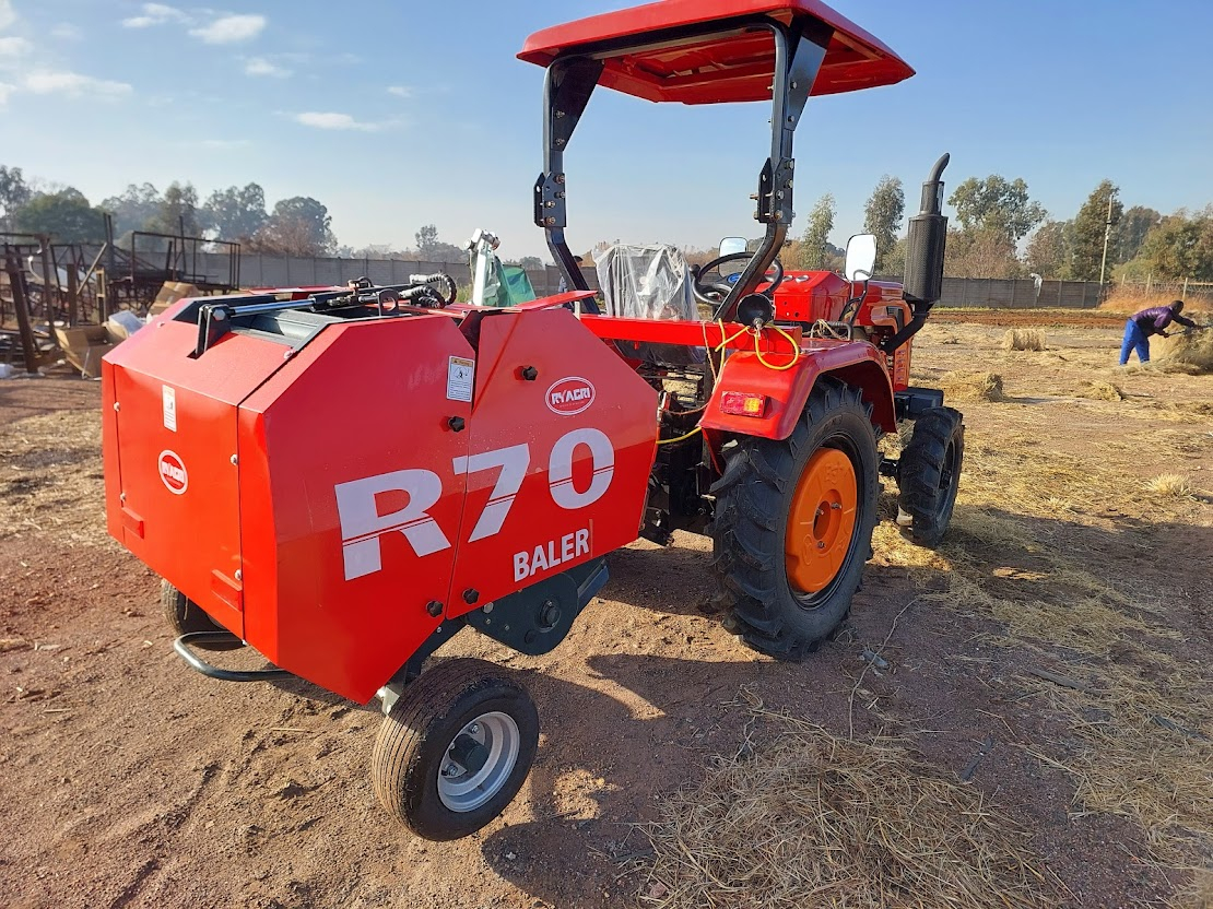 Haymaking Combo – R70 Mini Bale + 1,65m Drum Mower + 4 Wheel Rake