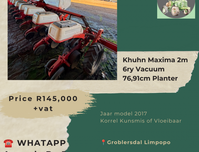 Khuhn Maxima 2m 6ry Vacuum 76,91cm Planter