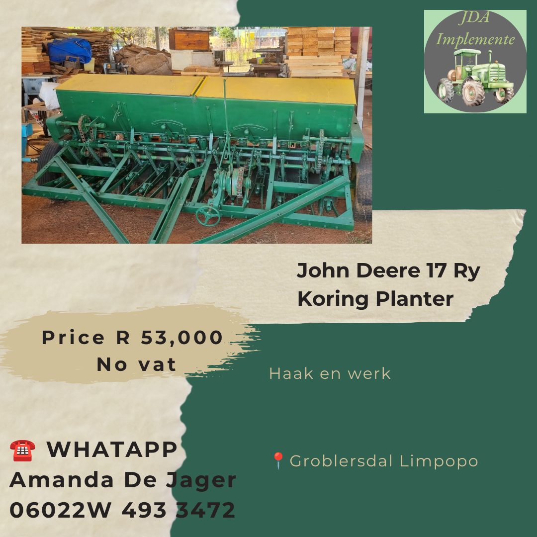 John Deere 17 Ry Koring Planter